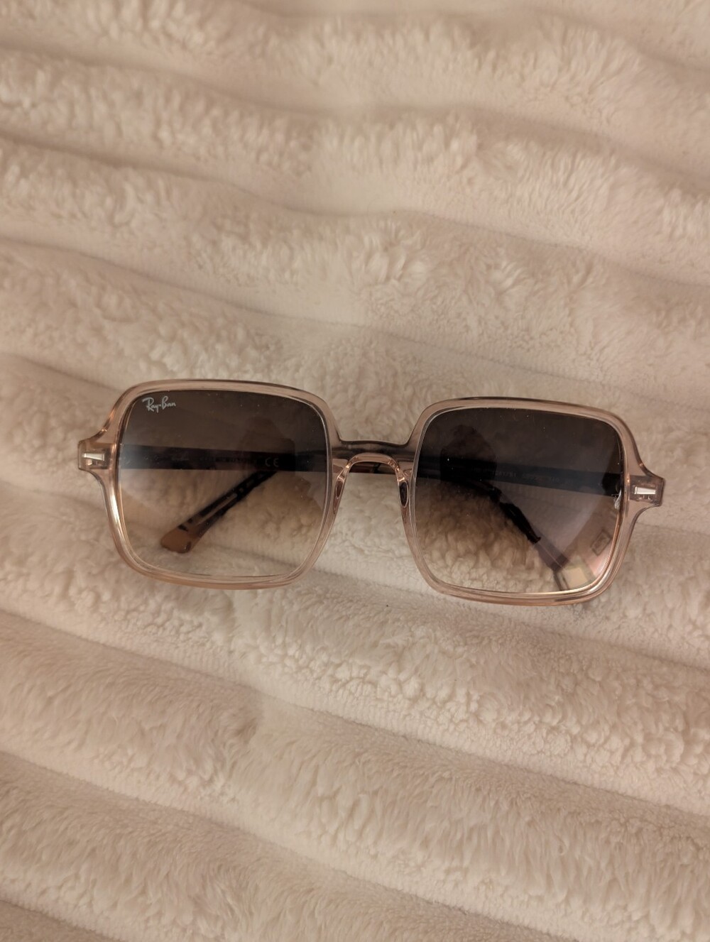 Ray-Ban Women's Square Sunglasses in Light Pink Gradient